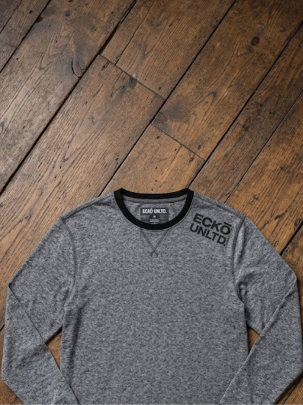 Ecko Unlimited Charcoal Long Sleeve Crewneck